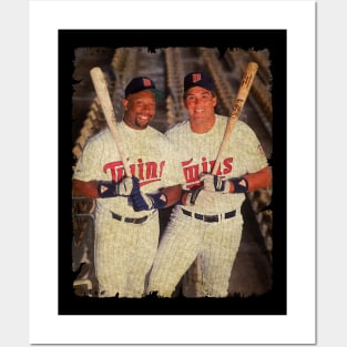 Kirby Puckett and Kent Hrbek in Minnesota Twins Posters and Art